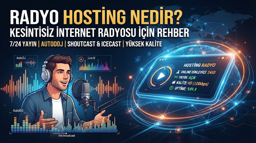 Radyo Hosting Nedir? Kesintisiz Yayın İçin Doğru Hosting Seçimi